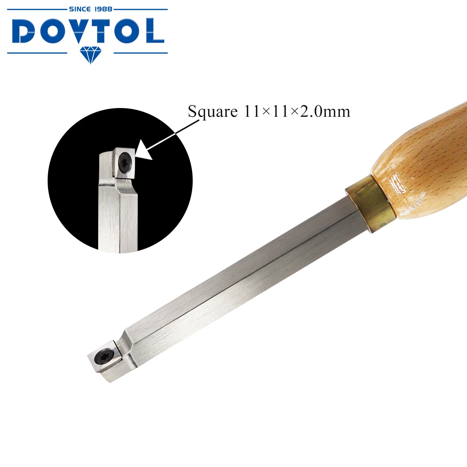 MIni Rougher Carbide Tipped Wood Turning Tools Square 11X11mm 320mm With Solid Wooden Handle For Wood Lathe Tool Wood Carpenter