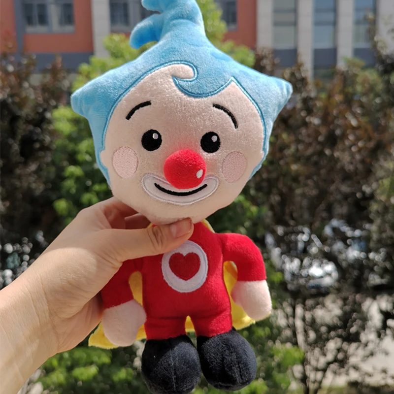 25cm Cute Plim Plim Clown Plush Toy Cartoon Stuffed Plush Doll Animation Figure Plushie Anime Soft Gift Toys for Kids Birthday