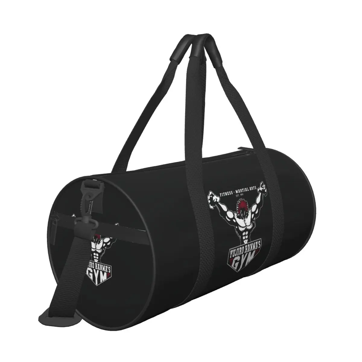 Gym Bag Baki Jack Yujiro Hanma Sports Bag with Shoes Bodybuilding Manga Men Oxford Design Handbag Colorful Training Fitness Bag