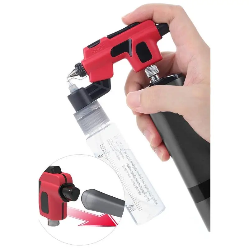 

Water-Based Paint Airbrush Non Wash Spray Pen, PT-AB No Cleaning Required, 0.3mm/0.5mm Caliber,Quick Color Change For Model Work