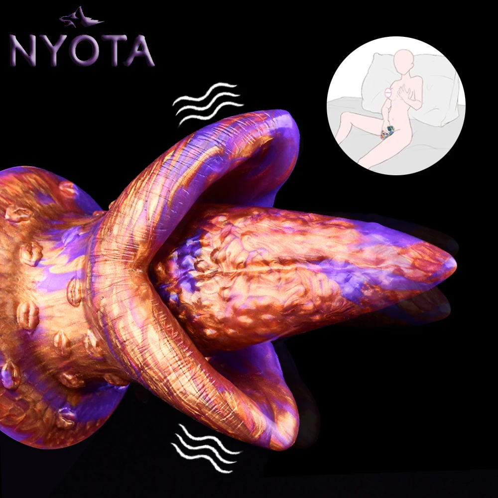 

NYOTA Fantasy Tongue Grinder Sex Toy Soft Silicone Clitoral Stimulation Grinders Wireless Bullet Vibrator Female Masturbation