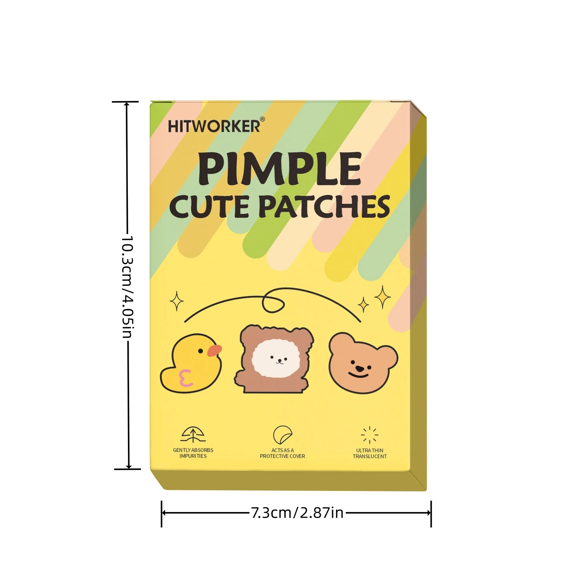 48/240 Counts, Hypoallergenic, Waterproof, Alcohol-Free Skin Patches with Cute Bear & Duck Designs. Perfect for Covering Acne