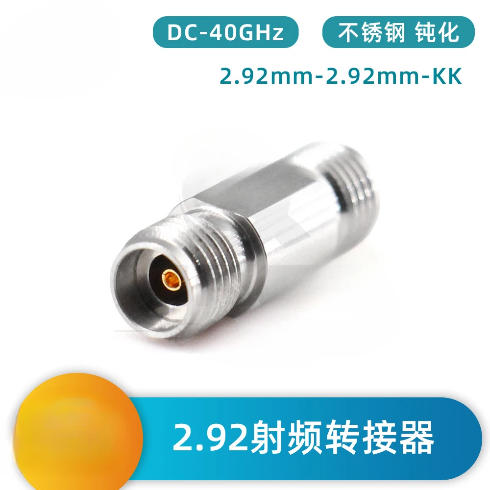 RF Coaxial Adapter 2.92mm Connector 40GHz Stainless Steel Millimeter Wave Converter Head