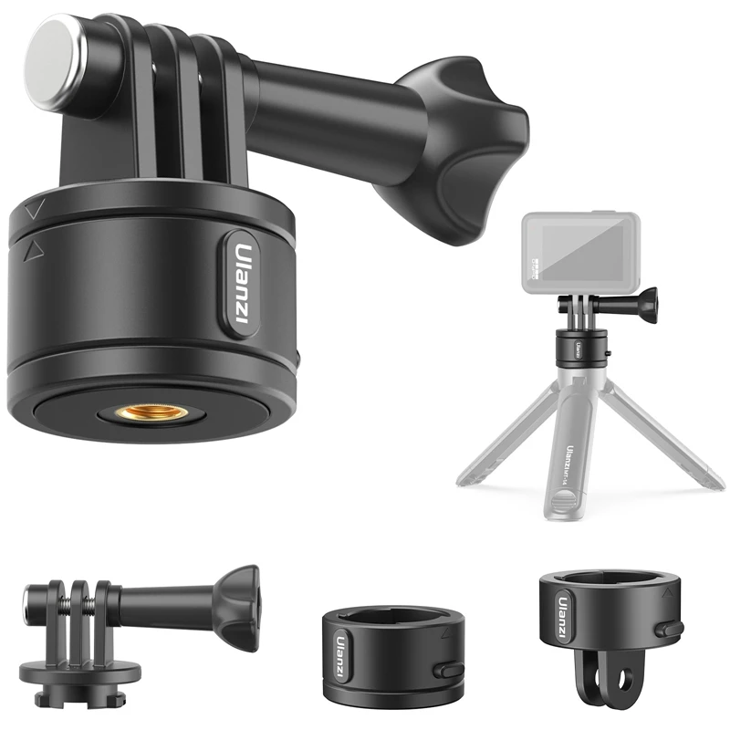 Ulanzi Go Quick II Release System for GoPro Hero 13 12 11 for Insta360 for DJI Osmo Action Mount Base Tripod Accessory