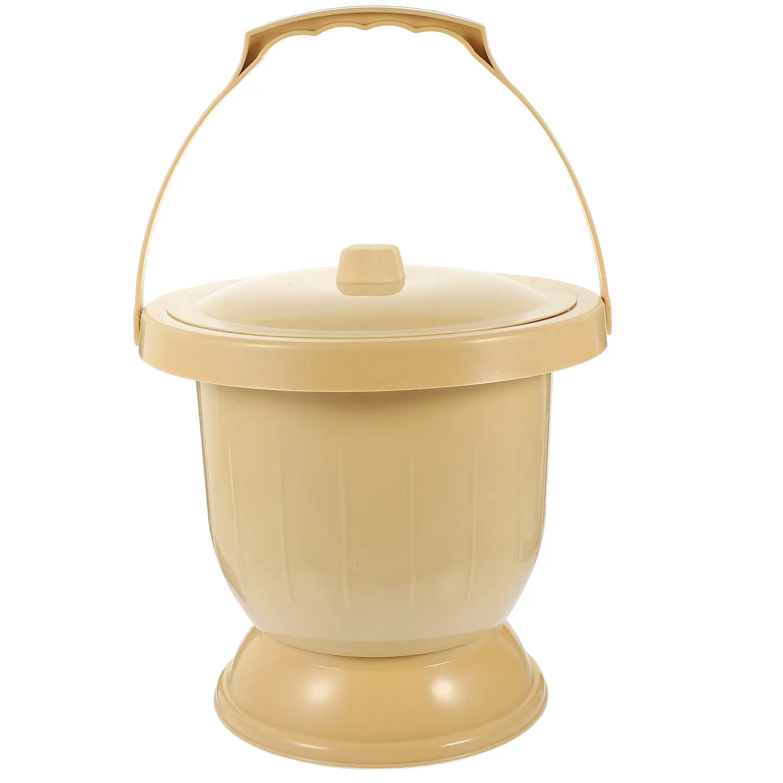 

Портативный пластиковый судно-горшок для взрослых и пожилых людей, для домашнего и больничного использования, с крышкой, герметичный, для путешествий, 1 шт.