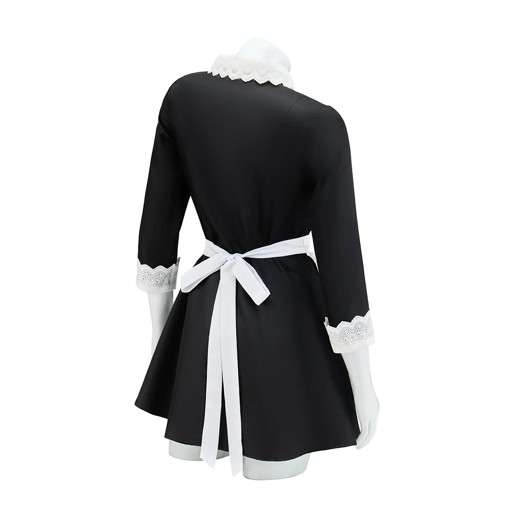 American Cosplay Horror Story Moira O'Hara زي المرأة فستان خادمة مثير مع المئزر زي حفلة الهالوين كوس فستان