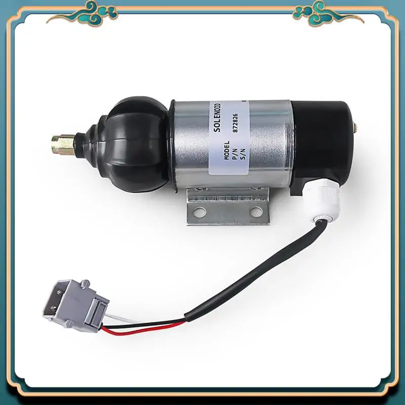 Mais recente solenóide de parada 12v adequado para volvo penta tamd60a tamd60b tamd60c 872826 1827650 peças de reposição