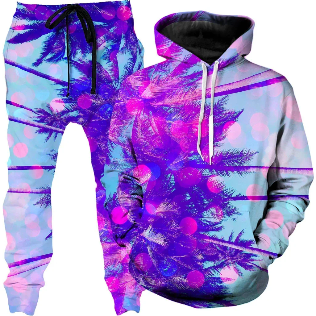 

Autumn Oil Painting Colorful 3D Printed Hoodie Suit Men Sweatshirts Sweatpants Fashion Two Piece Tracksuit Set Men's Clothing