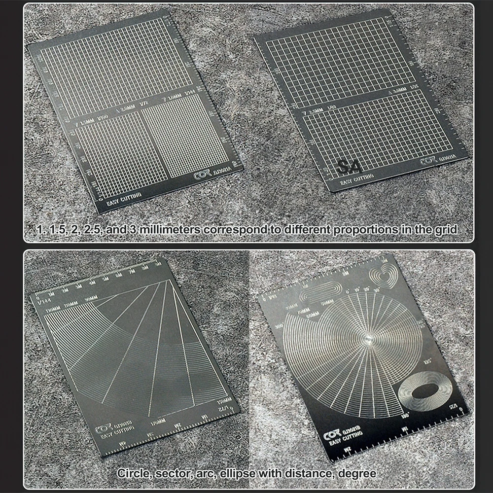 Stainless Steel Model Masking Sheet Easy Cutting Type Board Mat DIY Hobby Craft Tool