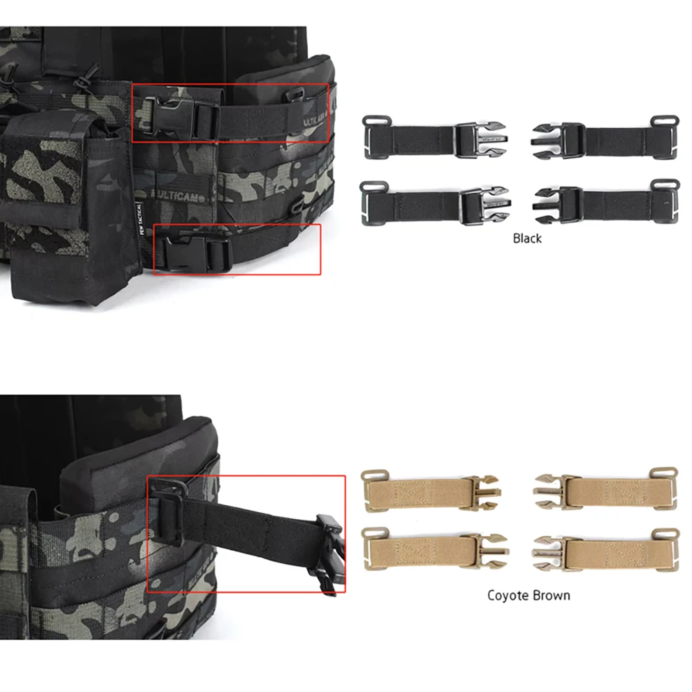 

Outdoor NEW D3CRX Tactical Chest Hanging Elastic Kit THORAX Tactical Hunting Vest MOLLE Side Wall Fixed Buckle