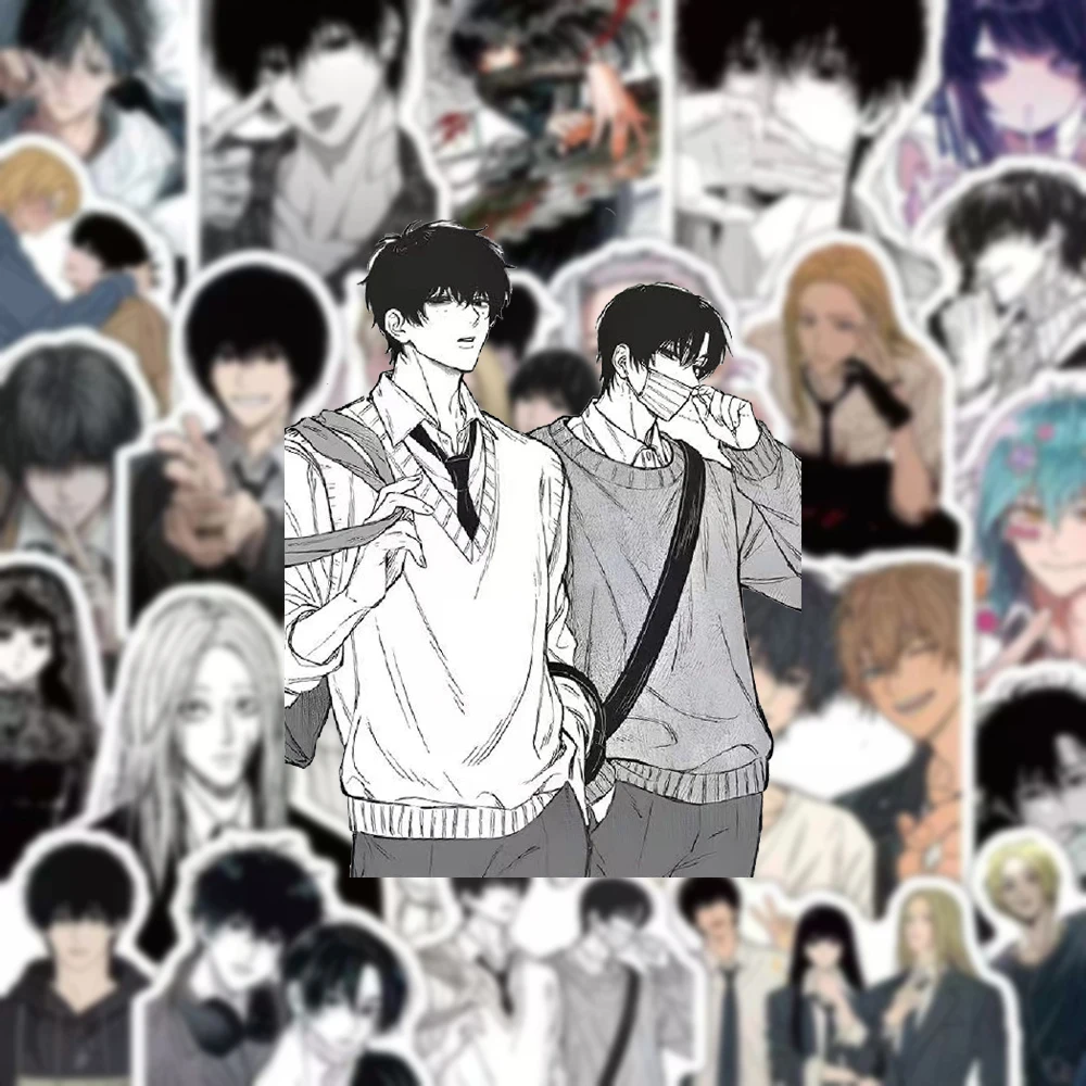 10/30/59pcs Black White Sakamoto Days Anime Stickers Cool Taro Sakamoto Sticker Motorcycle Phone Laptop Osaragi Nagumo Decals