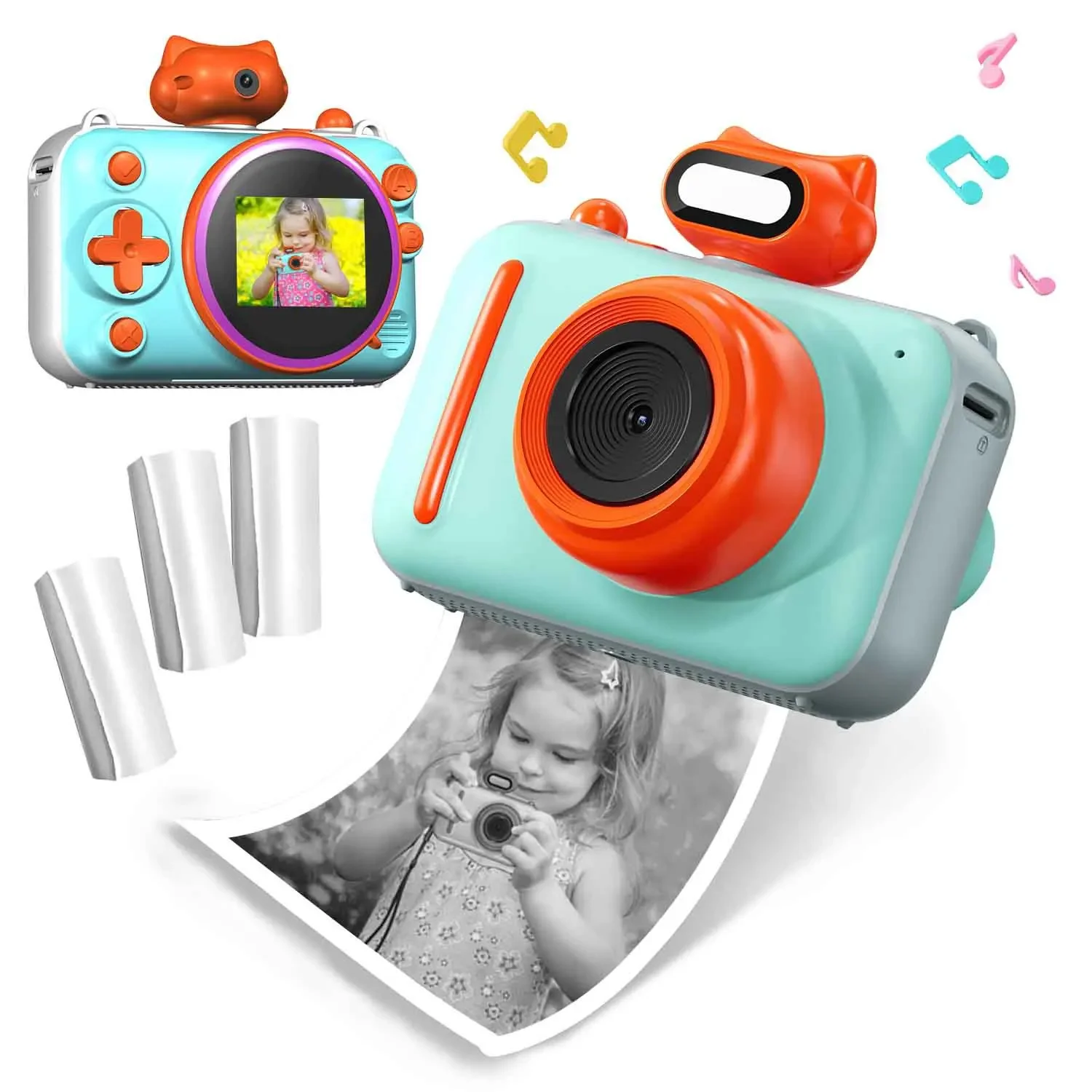 Photo and video high definition 2.0 inch screen outdoor game colorful digital printing camera