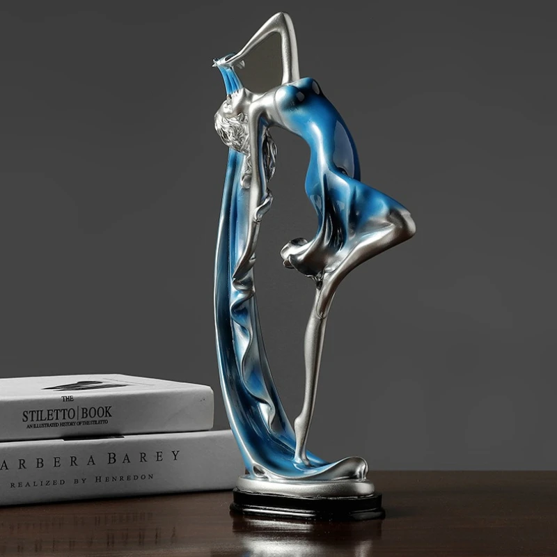 

Статуэтка танцующей девушки: современный декор для дома, украшение для гостиной, поделки из смолы, модели для декора дома, украшение для винного шкафа