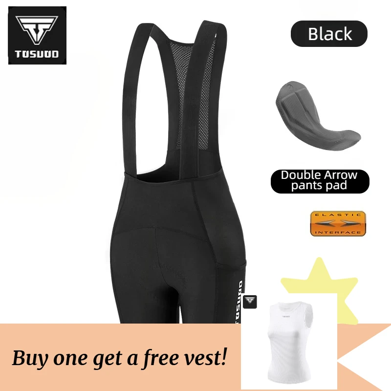 

TOSUOD Women's Women's Cycling Bib Shorts High Elasticity UV-Proof Breathable Sports Wear for Optimal Performance Comfort