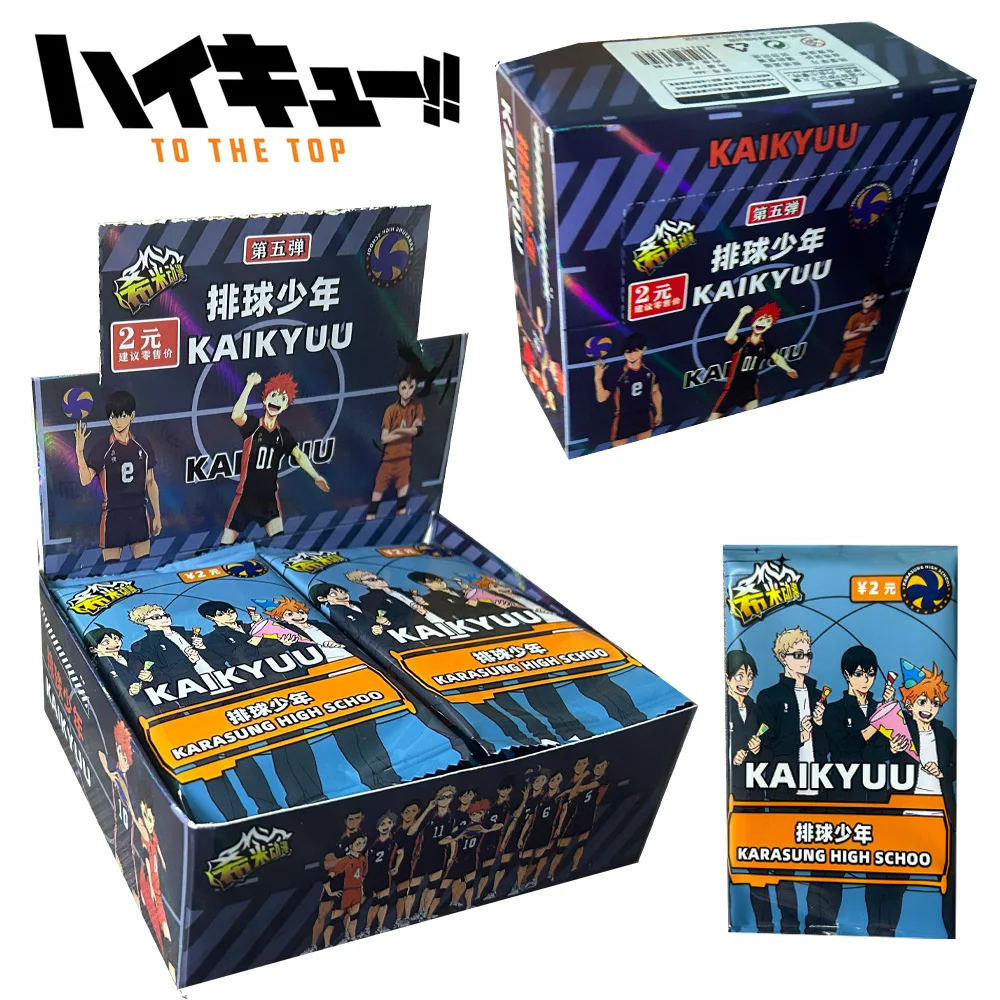 Haikyuu Card Booster Box Card Hinata Shoyo Kageyama Tobio Tsukishima Hotaru LR GMR Anime Character Collection Cards Toys Gifts