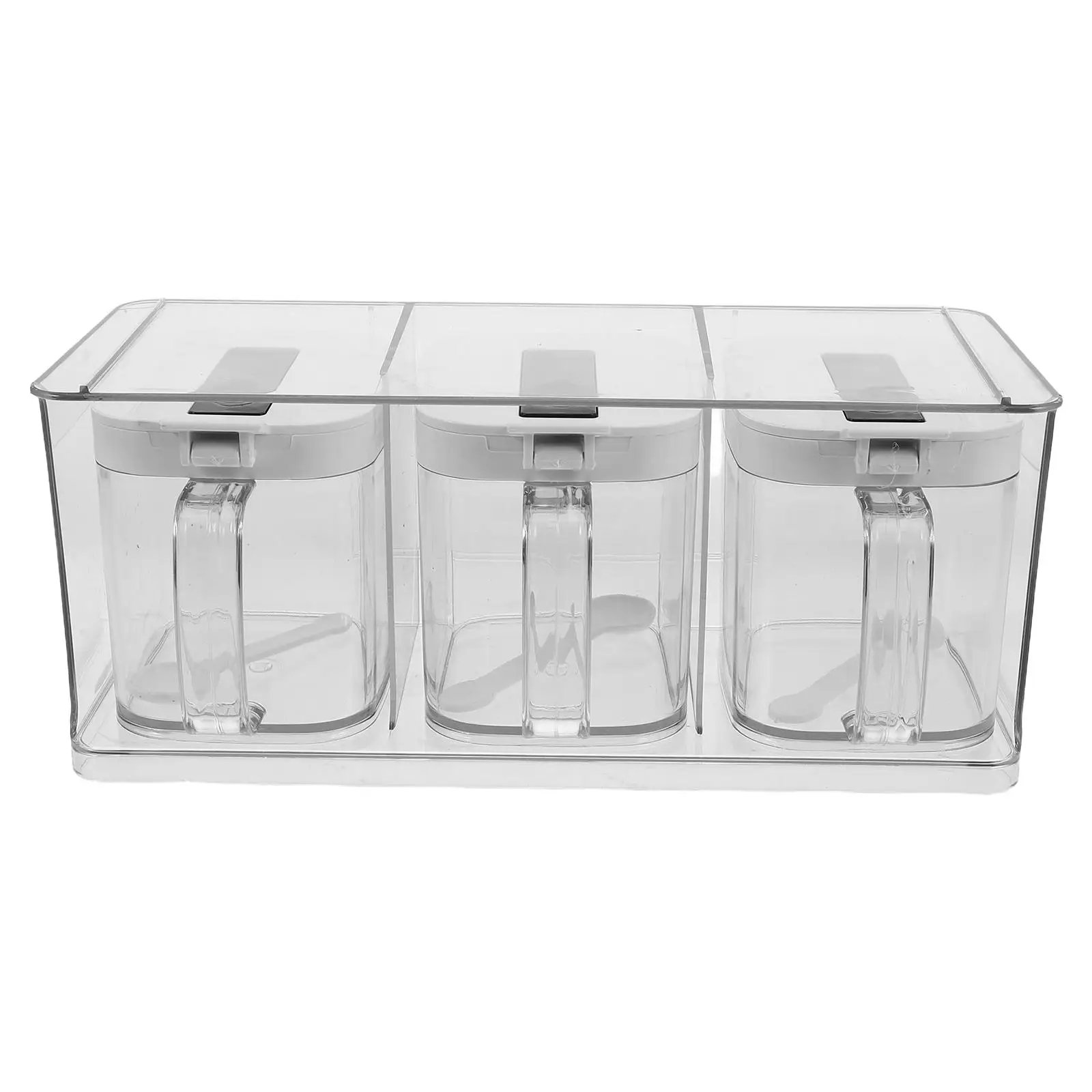 

Kitchen Seasoning Box Spice Jar Jars Salt Holder with Lid Japanese-style Container Pot