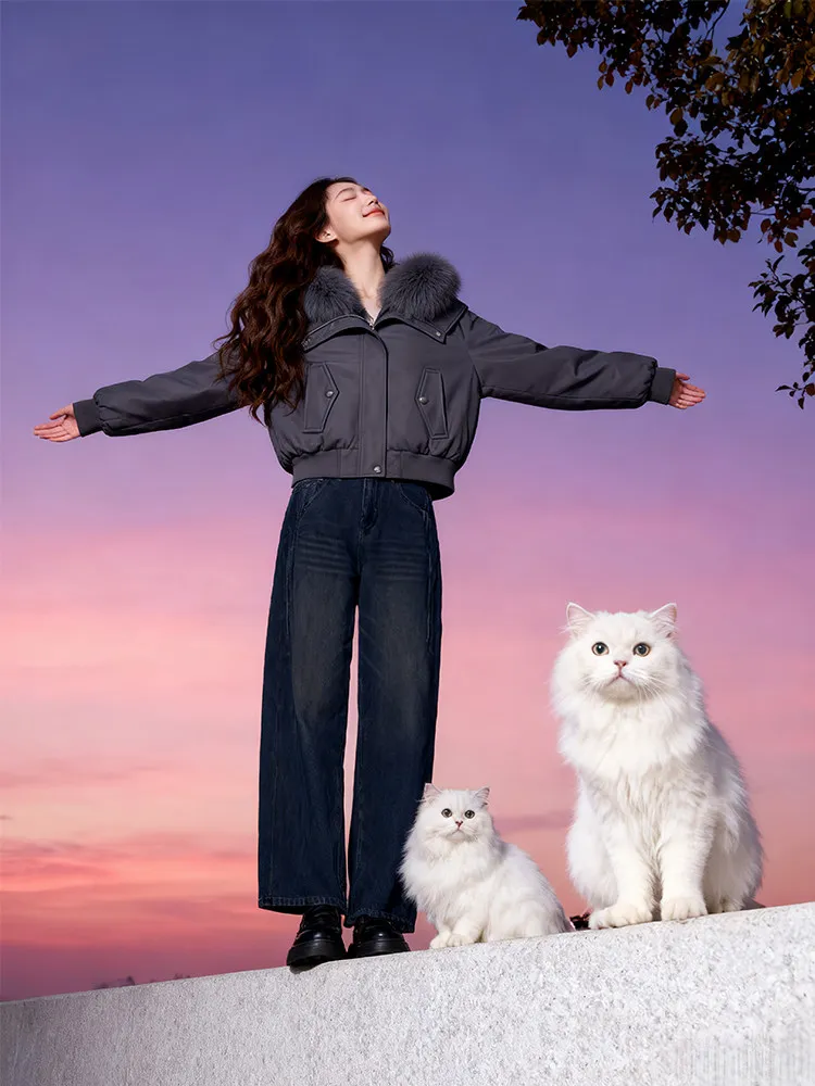 

Модная утепленная хлопковая куртка женская однотонная с отложным воротником, короткое пальто, зима 2026, новая стильная корейская версия