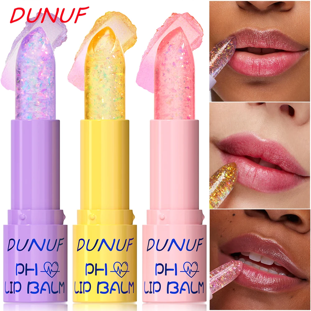 DUNUF PH Lippenbalsem Hydraterende Lippenstift Clear Crystal Jelly Lipgloss Spiegel Water Glow Lip Voller Lip Care Make-Up Cosmetica