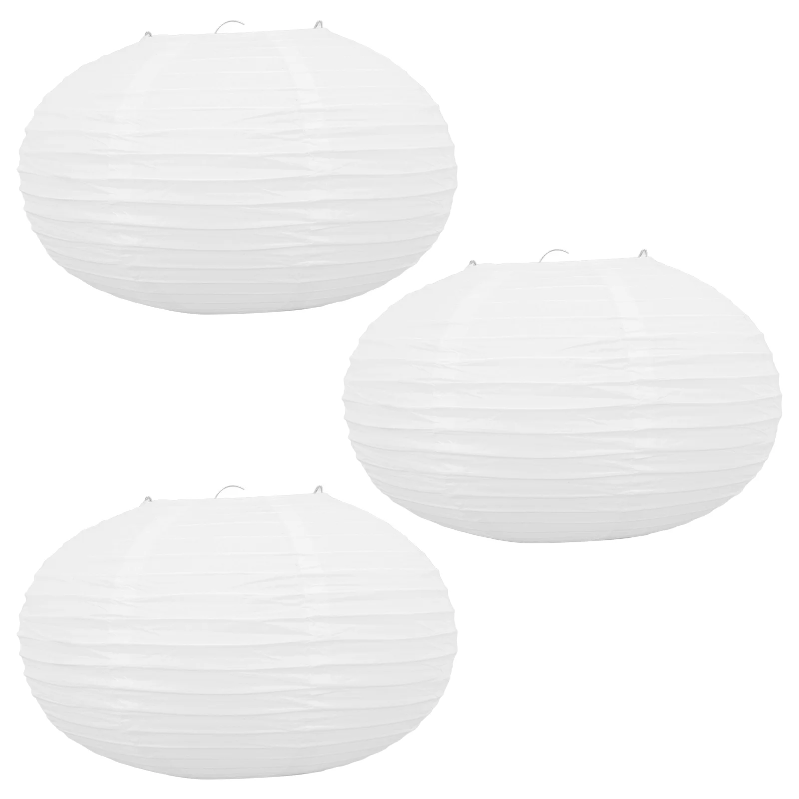 

3 Pcs Lampshade Shades Foldable Lantern Paper Chinese Lanterns Lampshades for Pendant Chandelier Ceiling Minimalist