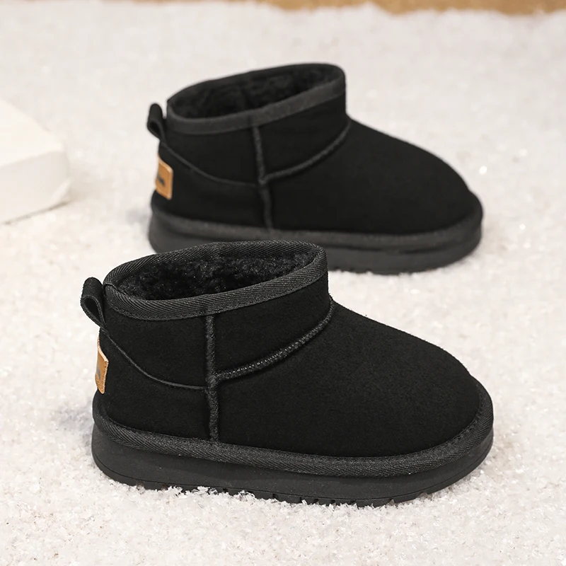 

2025 New Velvet Children's Shoes Cotton Shoes Velvet Snow Boots Cotton Shoes Warm Men's and Women's Boots