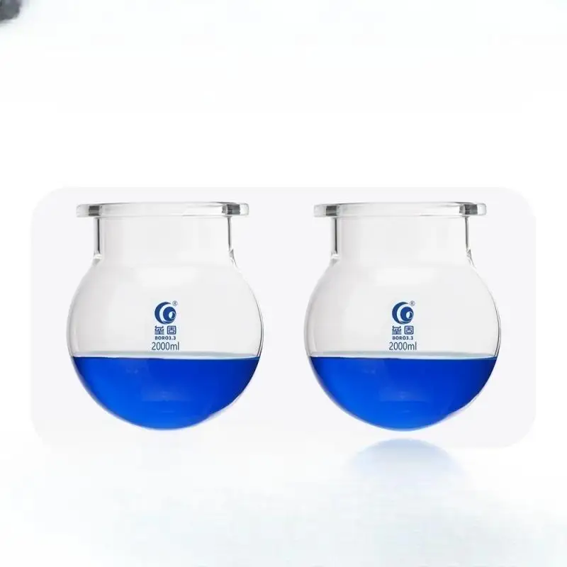 1000ml/2000ml/3000ml Round Bottom Medical Grade Boro. Glass 3-Neck Glass Reactor, Reactor for Laboratory Glassware