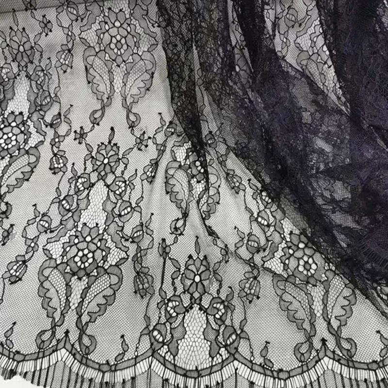 Thin Elegant Hollow-out Lace Fabric Translucent Dress Vest Wedding Decoration Cloth Apparel Design Diy Sewing Wholesale Material