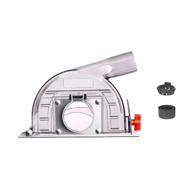 New Shown-Angle Cutting Guard Transparent Dust Shroud With Lid, Power Tool Accessory For Angle Grinders 4In To 5In Cutting Guard