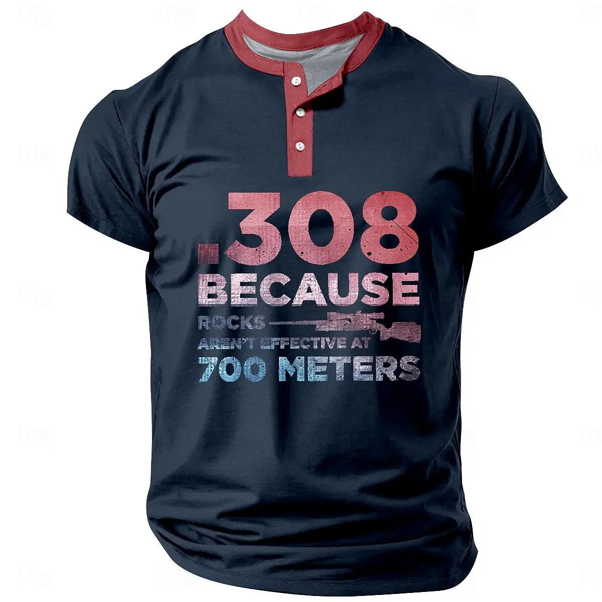

3D Print Letter Graphic Men's Henley T-Shirt Summer Daily Casual Breathable Crew Neck Clothes Loose Quick Dry Fashion Button Top