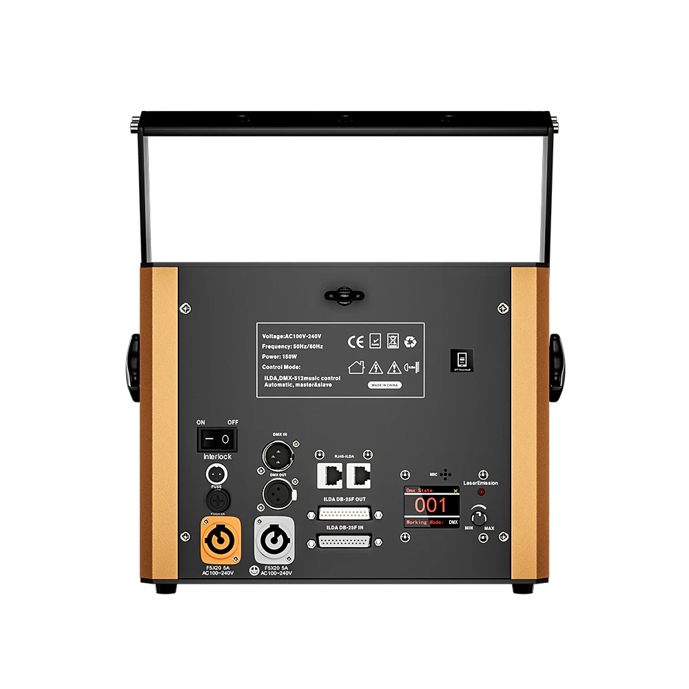 6W RGB Animation Laser APP Control Scanner For Wedding DJ Disco Party RJ45 ILDA High Frequency 20KPPS TTL Scan Stage Light