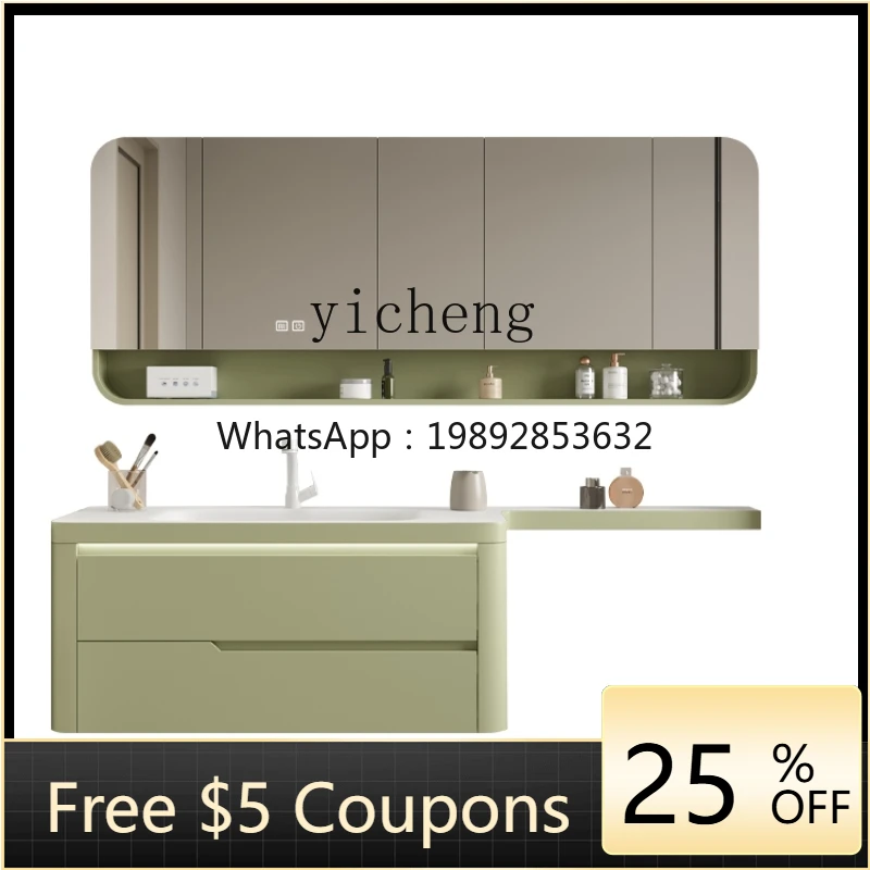 

ZTqh Bathroom Cabinet Combination Extended Toilet Compartment Bathroom Cabinet Combination Washstand Oak Bathroom Cabinet