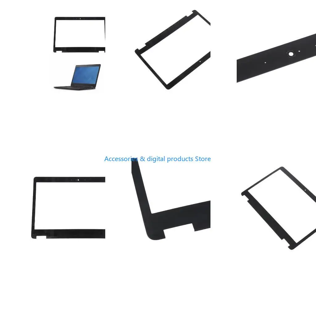 77JD Laptop LCD Bezel Replacement for DellLatitude E7470 7470 Laptop LCD Front Screen Bezel Cover ,Black