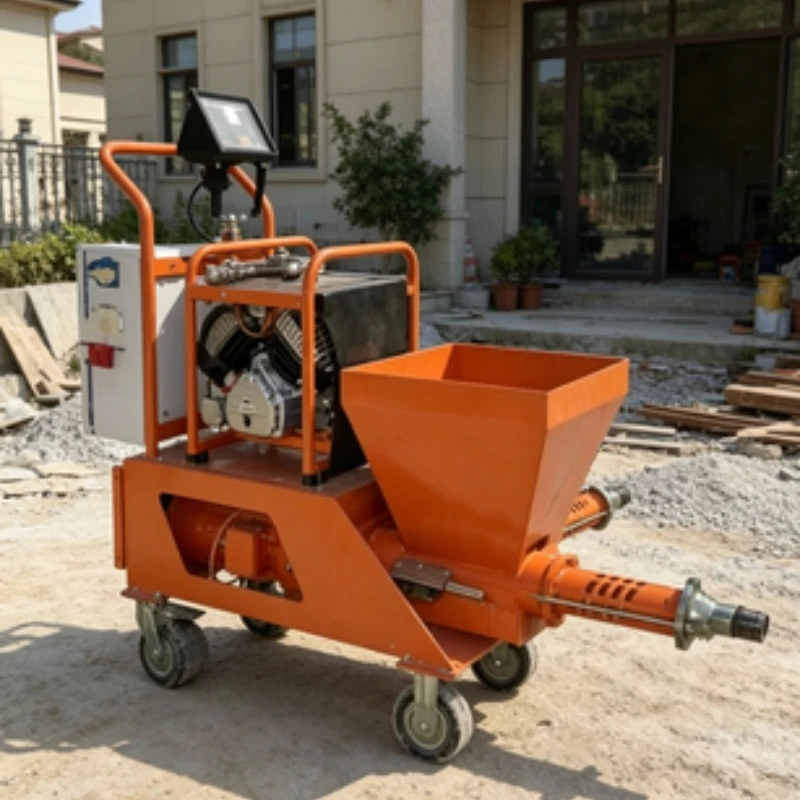 

Hand Portable Mortar Cement Painting Gun Air Cement Hopper Gun For Wall Use