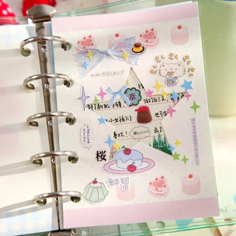 M5 30 قطعة فضفاضة ورقة الملء ملاحظات لاصقة الكورية نمط اليدوية دفتر الملء ملاحظة تدوين لزجة اوراق الملاحظات الطلاب القرطاسية #3