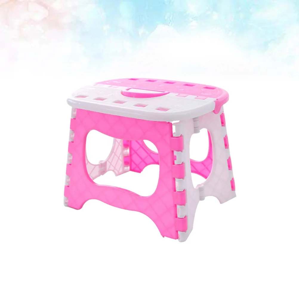 Folding Large Size Step Stool For Kids Portable Folding Stool Bathroom Kitchen Rv Use Non-Slip Textured Surface Lightweight