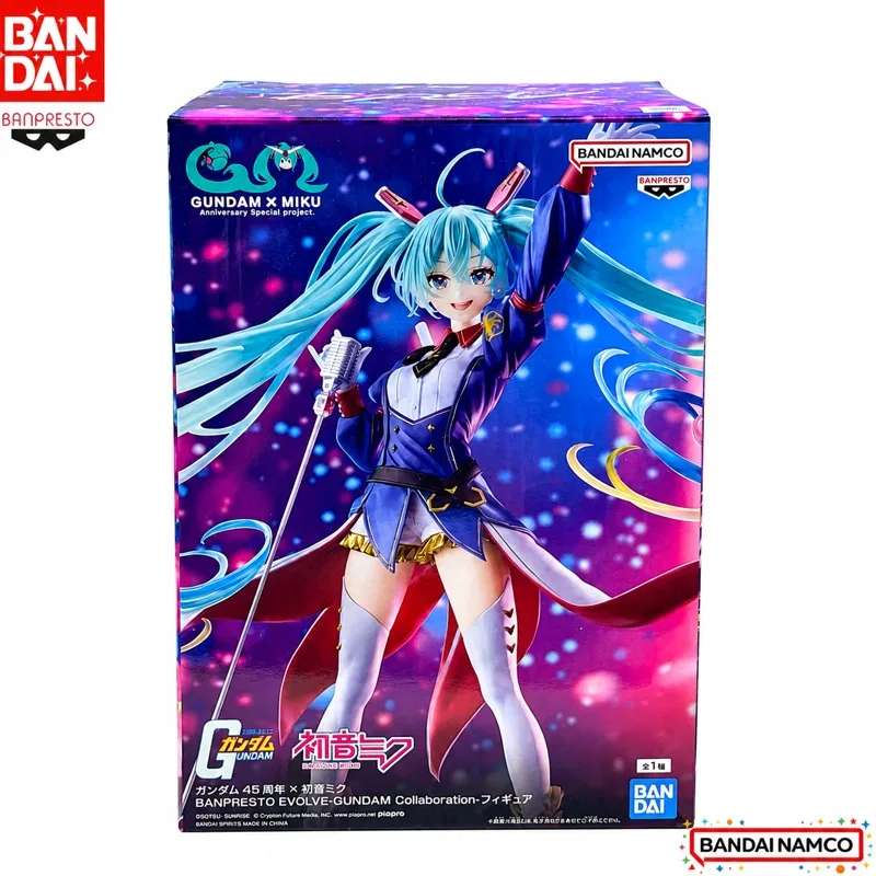 Auf Lager: Bandai Original Banpresto Miku Hatsune Actionfigur Modellpuppe, brandneu, in Originalverpackung, Anime-Charaktere, Spielzeug