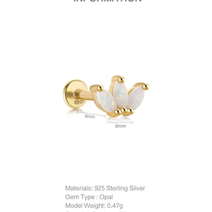 Opal küpeler için 6 büyük satış-no. 2