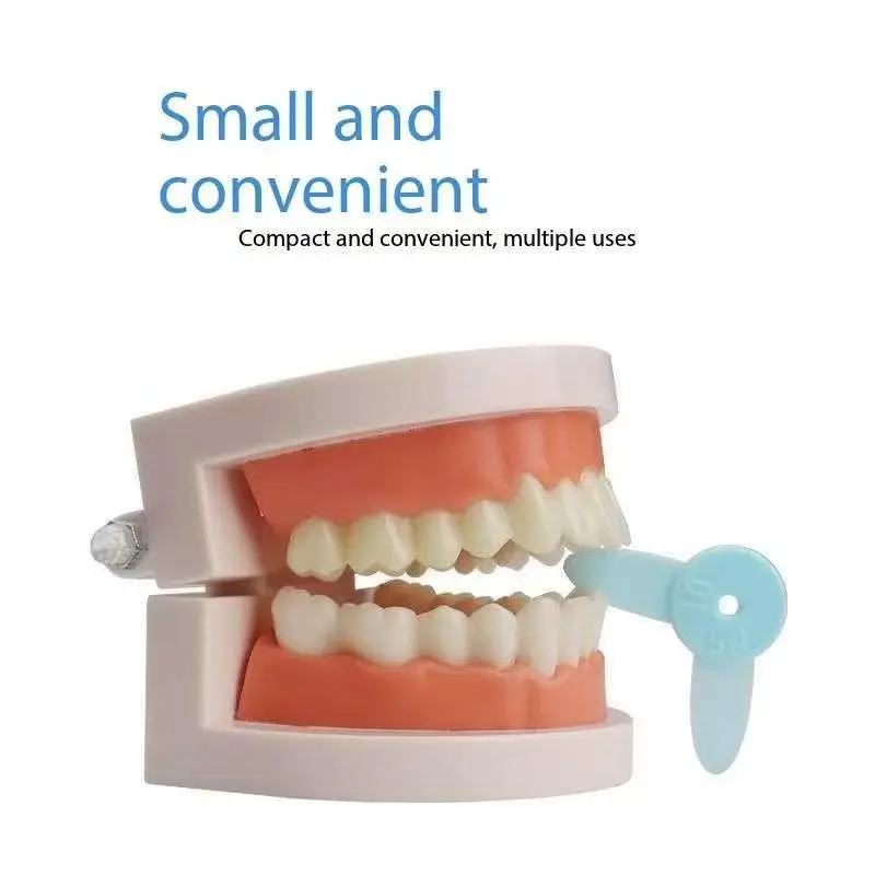 1Set Dental Gap Measuring Ruler Porcelain Teeth Preparation Ruler Interdental Bite Measuring Tools Dentist Bite Paper Materials