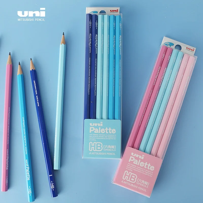 uni Hexagonal Bar Pencil Set HB/2B Colored Pen Holder Safe Non Toxic,Not Easy To Break Core Student Drawing Writing Stationery