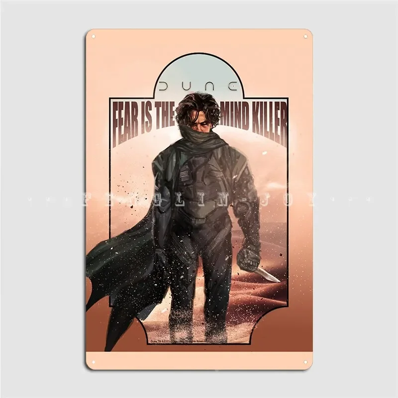 Dunes 2020 Paul Atreides Poster Metal Plaque Decoration Cinema Kitchen Bar Cave Poster Tin Sign Posters