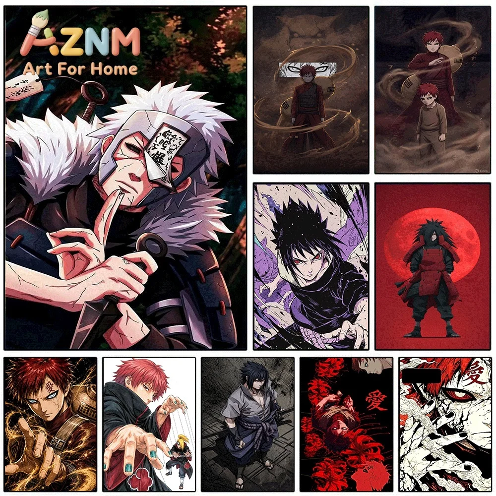 Cuadro decorativo de Naruto, estilo manga, con la imagen de Tobirama Senju, para colgar en la pared. Póster sin marco, ideal para decorar dormitorios, salones o cualquier espacio del hogar.