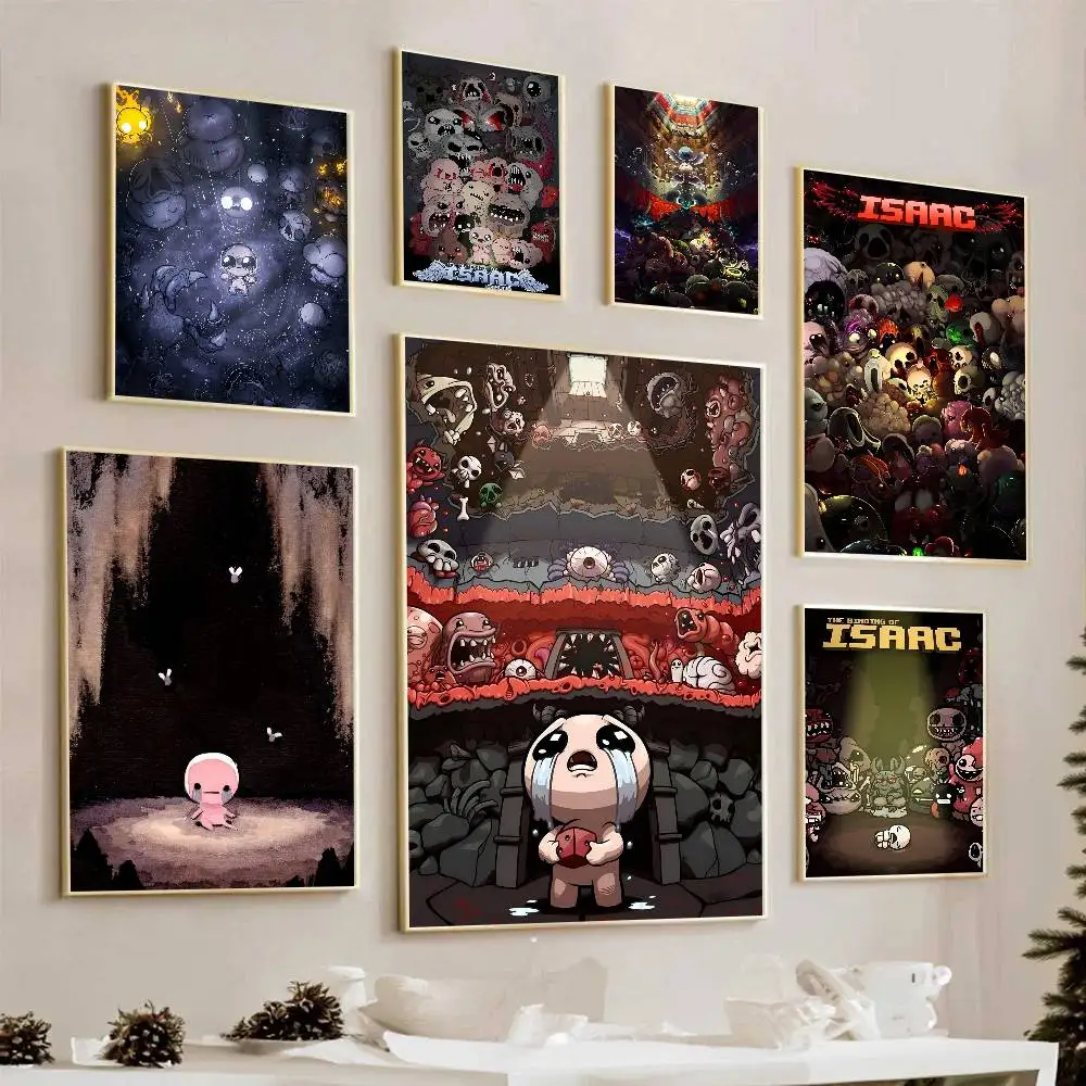 Game The Binding Of Isaac Poster Home Decor HD Sticky Wall Waterproof Home Living Room Bedroom Bar Decoration