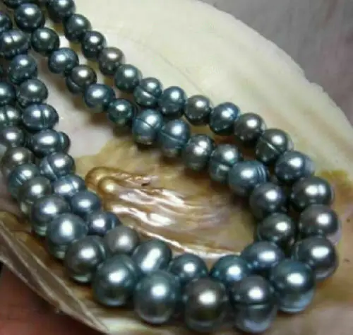 

35" 9-10 MM AAA SOUTH SEA NATURAL Black PEARL NECKLACE