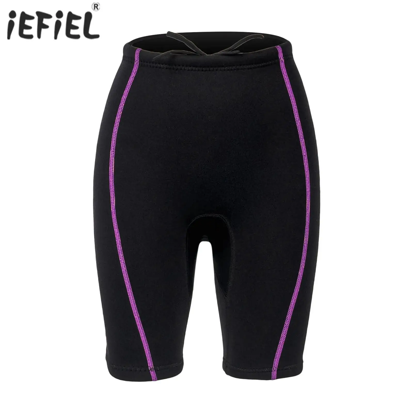 

Womens Thermal Protection Wetsuit Shorts Drawstring Waistband Stretchy Short Leggings for Swimming Surfing Snorkeling Diving