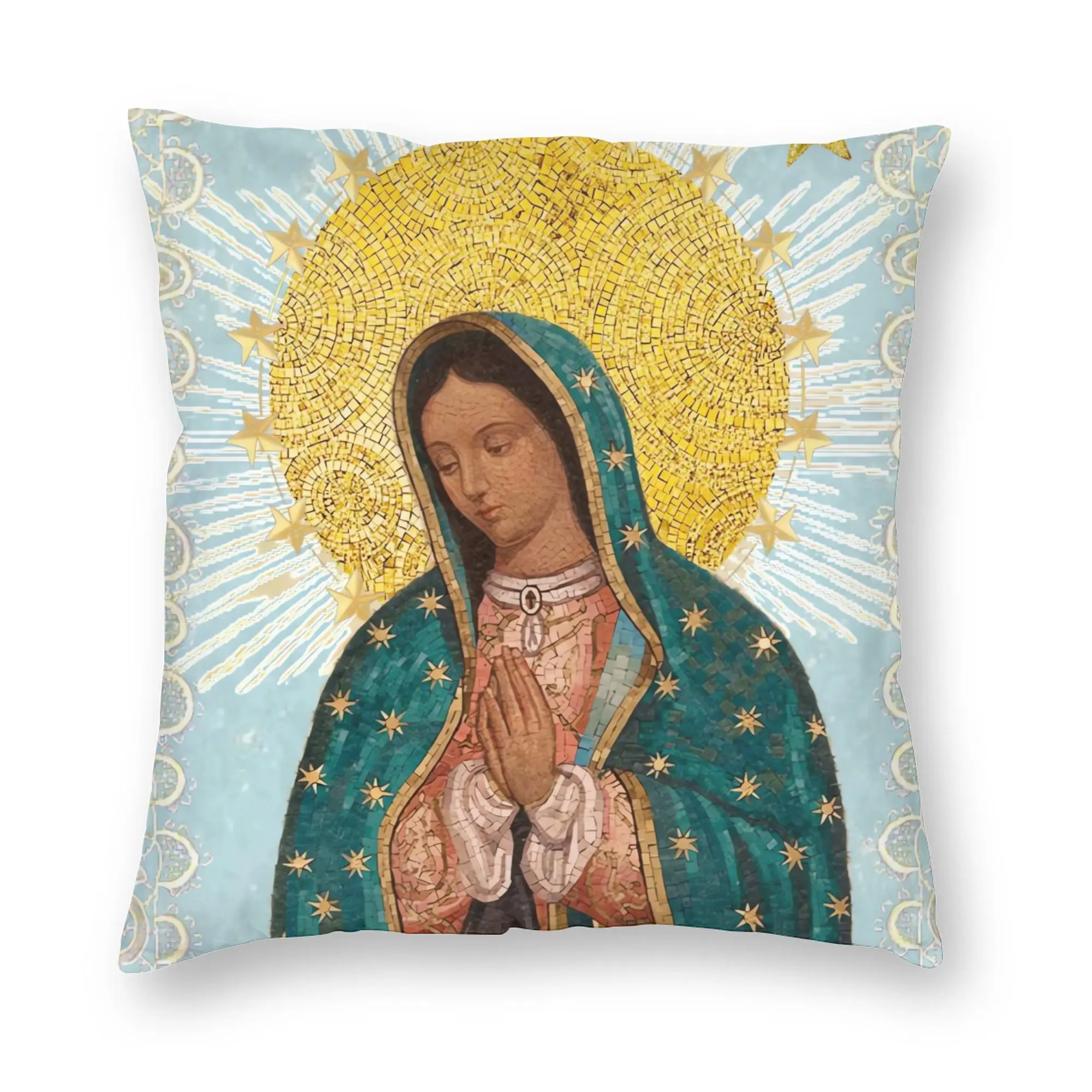 Pillow Cover Our Lady of Guadalupe  Novelty Pillow Case For Couch Sofa Bedroom Pillowcases
