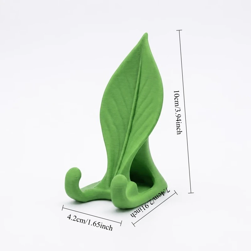Phone Stand Resin 3D Printed Leaf Support Desktop Table Smartphone Holder Bracket Modern Office Home Room Decor Ornament
