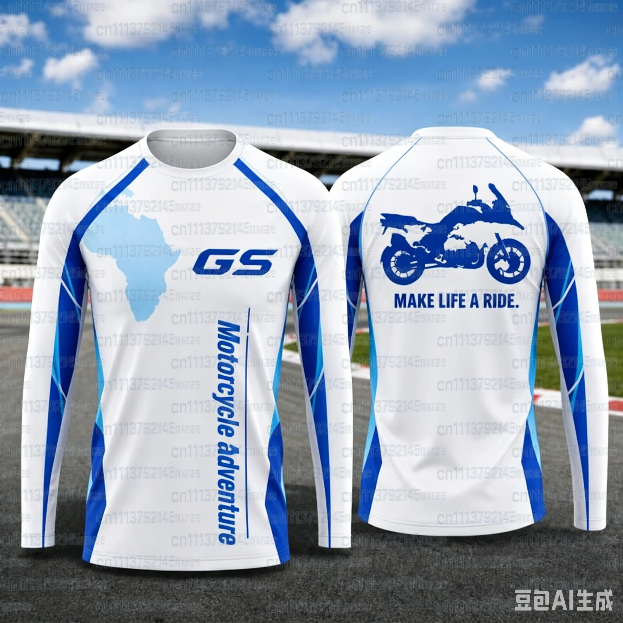 2026 Herren GS Motorrad-Abenteuer Langarm-T-Shirt Schnelltrocknend Atmungsaktives Moto-Trikot für Biker Fahr-T-Shirt Familien-Match 2026 – Detail 15
