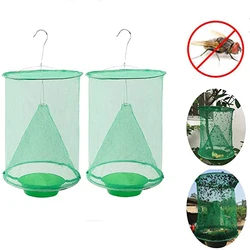 Dropship 2Pcs/4Pcs/6Pcs Fly Catcher Killer Ongediertebestrijding Herbruikbare Opknoping Flytrap Kooi Netto Vallen tuin Opknoping Flycatcher