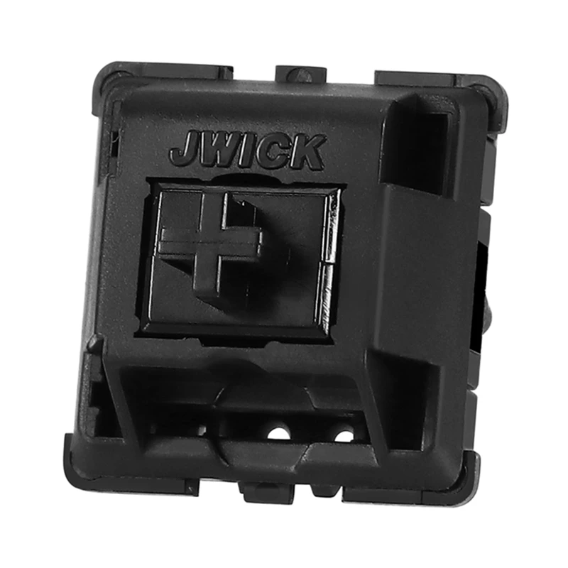 JWIC interruptor lineal de cinco pies, eje negro para fondo táctil, 58,5g, lubricado, personalizado para teclado mecánico, 50M