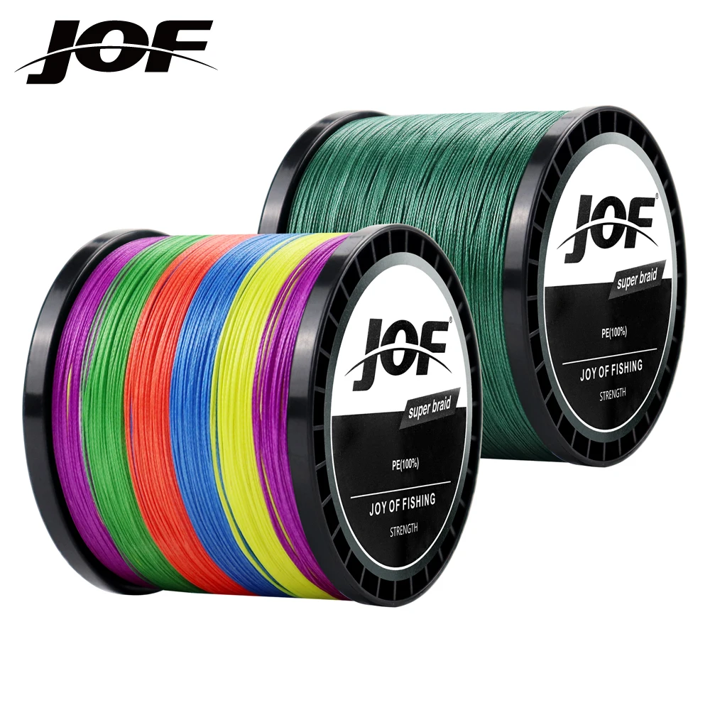JOF X12 PE Braided Fishing Line Pesca Carp Multifilament Fly Wire Japanese Saltwater 1000M 500M 300M