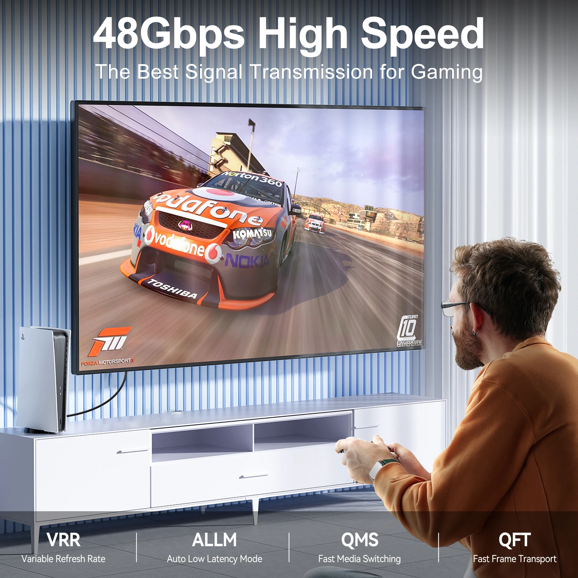 8K@60Hz HDMI 2.1ケーブル 2m/3m 48G - Gaming Speaker 2.1 のレビューと価格
